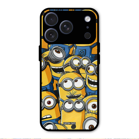 Minions Group iPhone 17 Pro Mobile Back Cover - Cute PrintShield Case