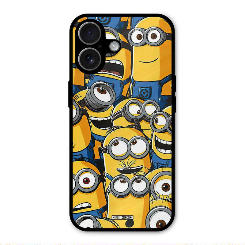 Minions Group iPhone 17 Mobile Back Cover - Cute PrintShield Case