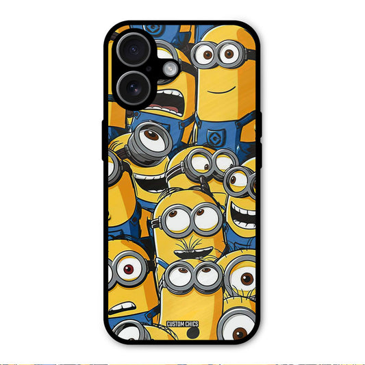 Minions Group iPhone 17 Mobile Back Cover - Cute PrintShield Case