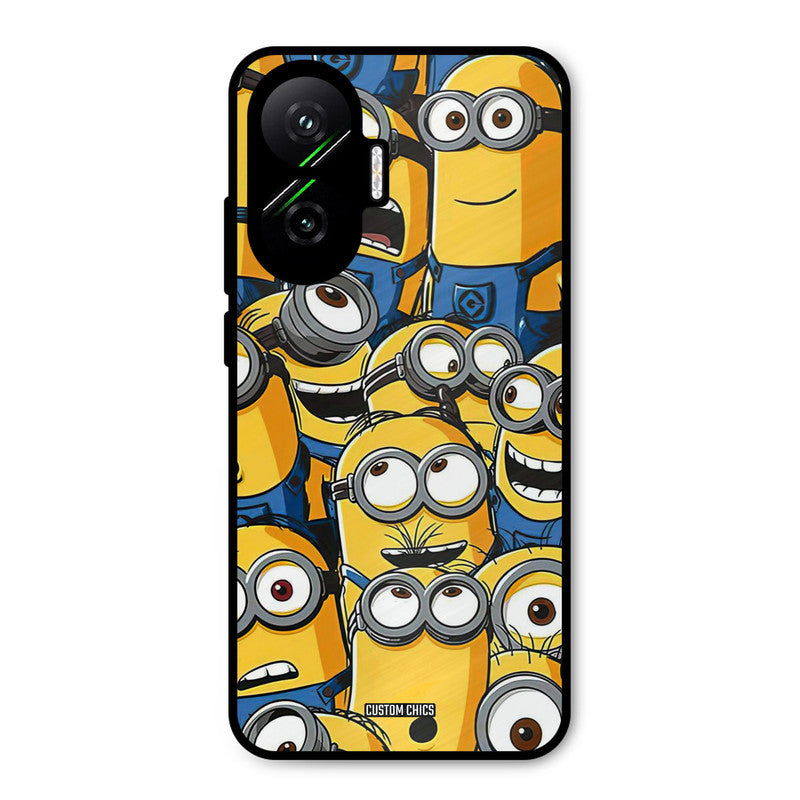 Minions Group Poco F7 5G Mobile Back Cover - Cute PrintShield Case