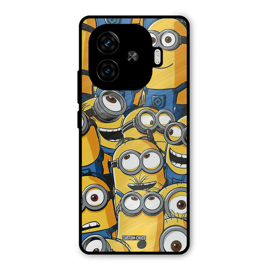 Minions Group iQoo Z9 Turbo Mobile Back Cover - Cute PrintShield Case