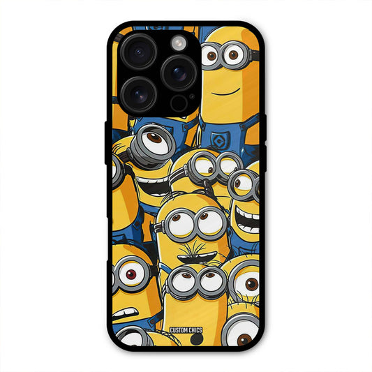 Minions Group iPhone 16 Pro Max Mobile Back Cover - Cute PrintShield Case