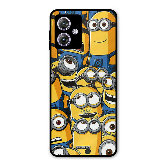 Minions Group Moto G54 Mobile Back Cover - Cute PrintShield Case