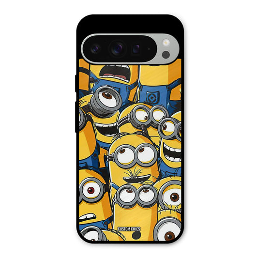 Minions Group Google Pixel 9 Pro XL Mobile Back Cover - Cute PrintShield Case