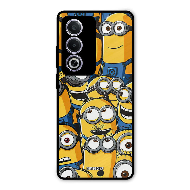 Minions Group Oppo K12x Mobile Back Cover - Cute PrintShield Case