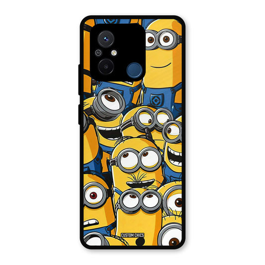 Minions Group Redmi 12c Mobile Back Cover - Cute PrintShield Case