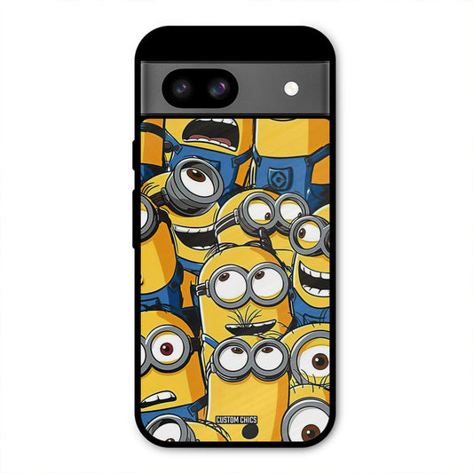 Minions Group Google Pixel 8a Mobile Back Cover - Cute PrintShield Case