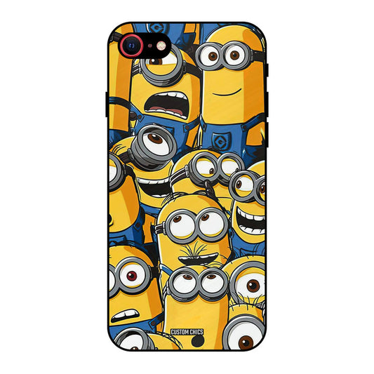 Minions Group iPhone SE 2020 Mobile Back Cover - Cute PrintShield Case