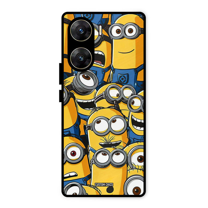 Minions Group Vivo V29e Mobile Back Cover - Cute PrintShield Case