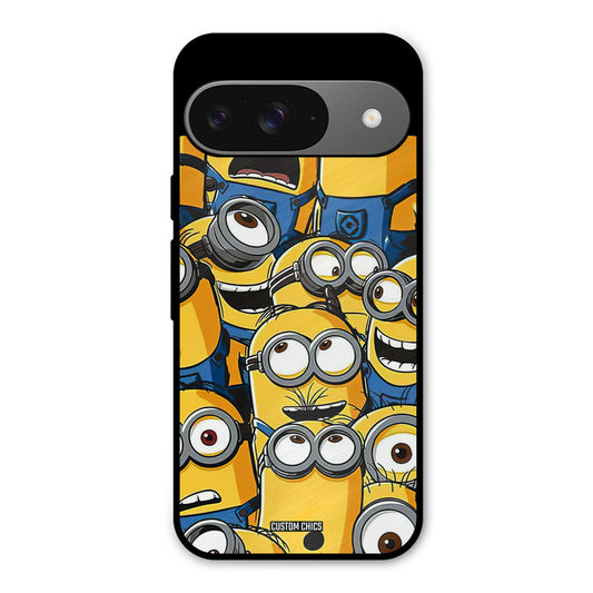 Minions Group Google Pixel 9 Mobile Back Cover - Cute PrintShield Case