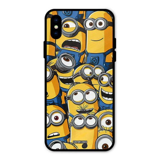 Minions Group iPhone X Mobile Back Cover - Cute PrintShield Case