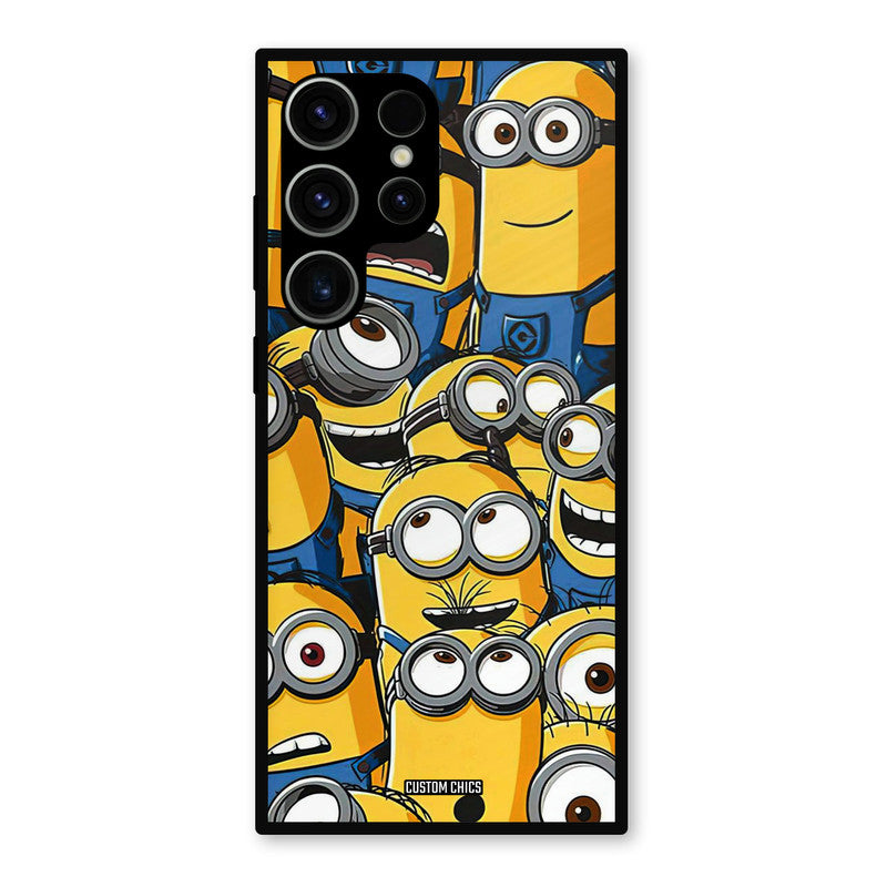 Minions Group Samsung Galaxy S23 Ultra Mobile Back Cover - Cute PrintShield Case