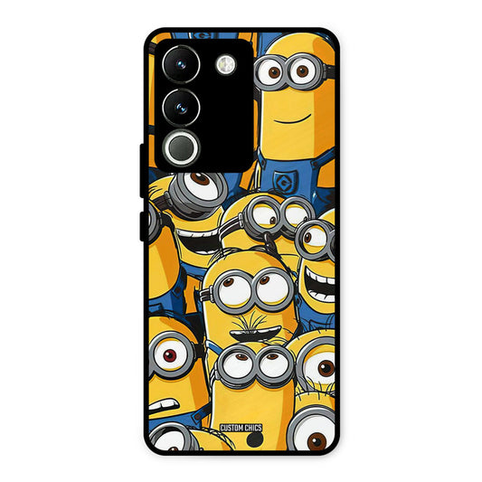 Minions Group Vivo Y200 Mobile Back Cover - Cute PrintShield Case