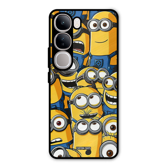 Minions Group Vivo Y300 Mobile Back Cover - Cute PrintShield Case