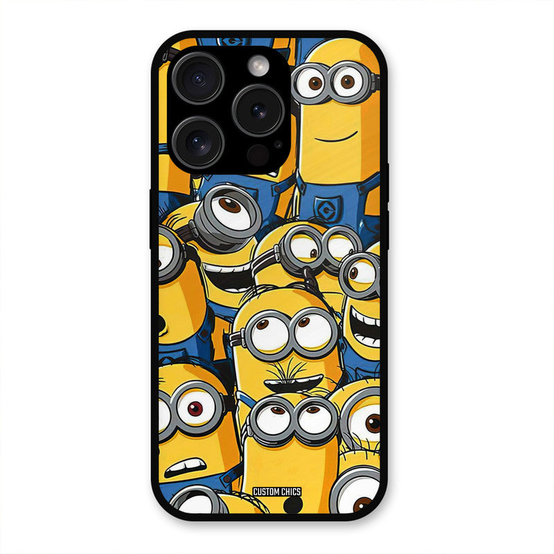 Minions Group iPhone 15 Pro Max Mobile Back Cover - Cute PrintShield Case