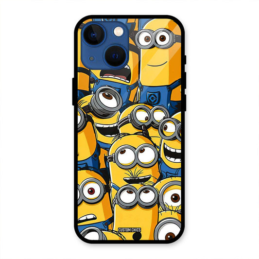 Minions Group iPhone 13 Mini Mobile Back Cover - Cute PrintShield Case