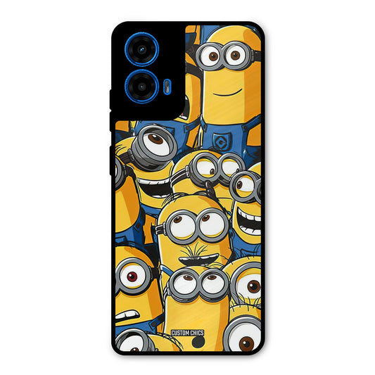 Minions Group Moto G45 Mobile Back Cover - Cute PrintShield Case