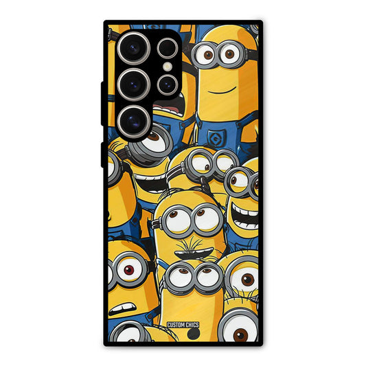 Minions Group Samsung Galaxy S24 Ultra Mobile Back Cover - Cute PrintShield Case