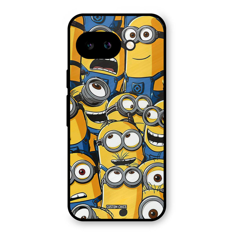 Minions Group Google Pixel 9A Mobile Back Cover - Cute PrintShield Case