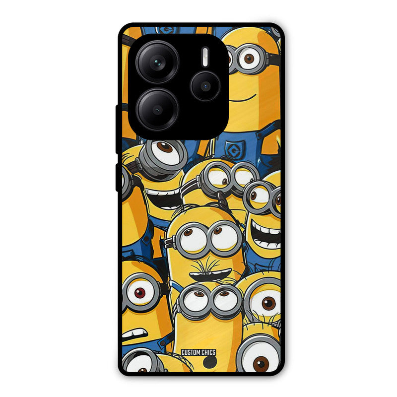 Minions Group Redmi Note 14 Mobile Back Cover - Cute PrintShield Case