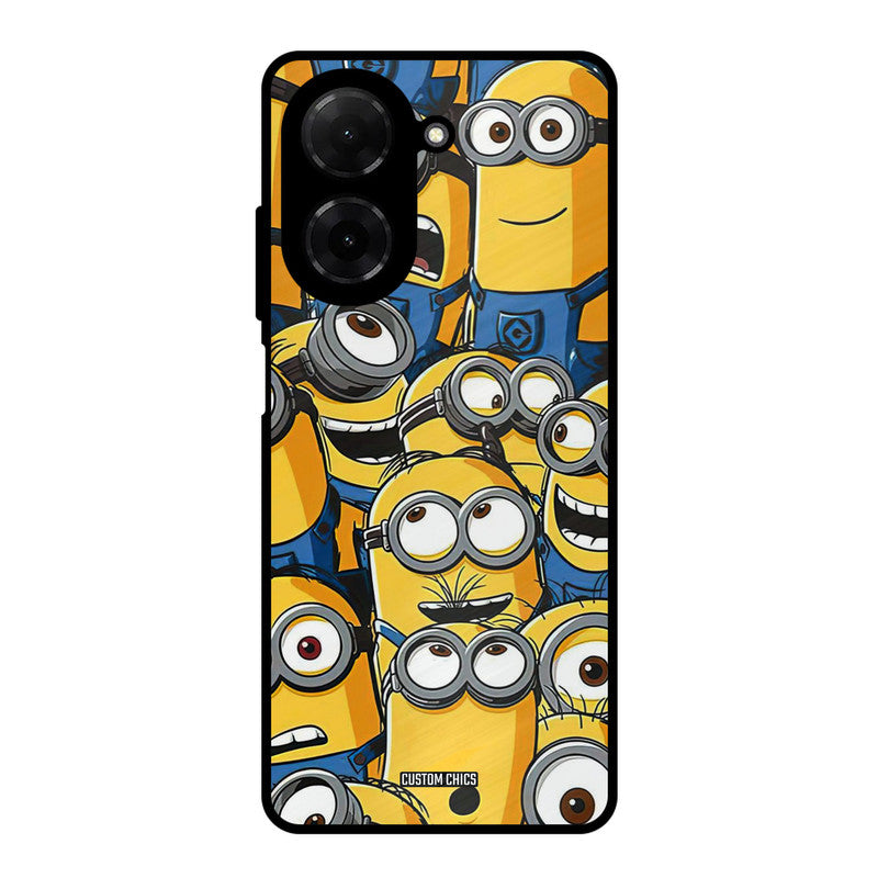 Minions Group Poco C71 Mobile Back Cover - Cute PrintShield Case