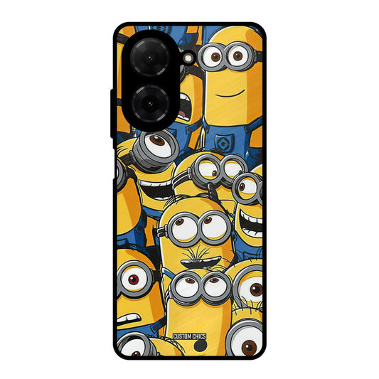 Minions Group Poco C71 Mobile Back Cover - Cute PrintShield Case