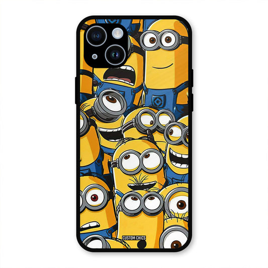 Minions Group iPhone 14 Mobile Back Cover - Cute PrintShield Case