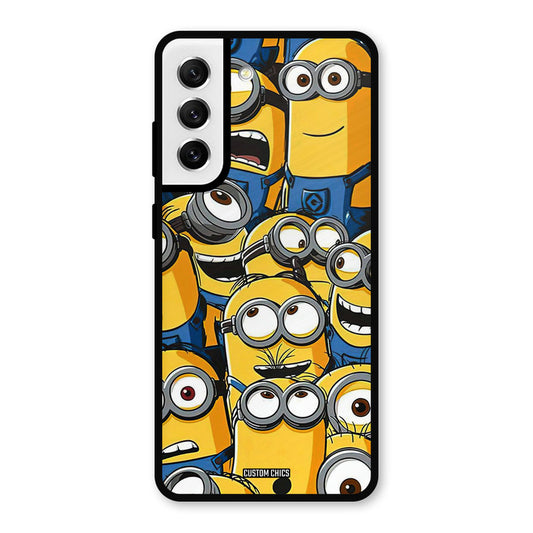 Minions Group Samsung Galaxy S21 FE 5G Mobile Back Cover - Cute PrintShield Case