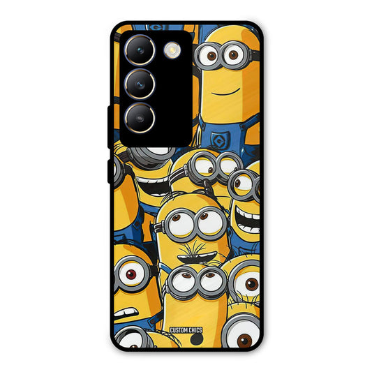 Minions Group Vivo Y200e Mobile Back Cover - Cute PrintShield Case