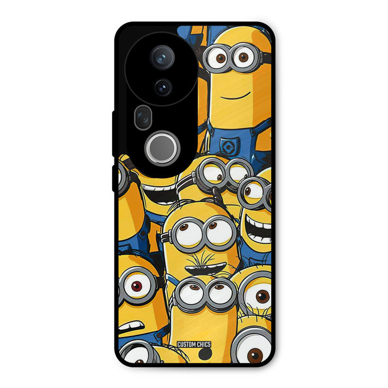 Minions Group Vivo T4 Ultra Mobile Back Cover - Cute PrintShield Case