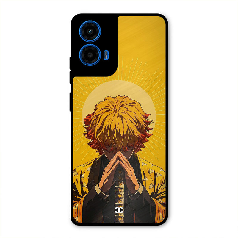 Calm Zenitsu Moto G45 Mobile Back Cover - Anime PrintShield Case