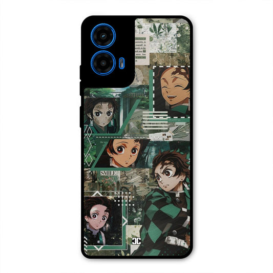 Tanjiro Thoughts Moto G45 Mobile Back Cover - Anime PrintShield Case