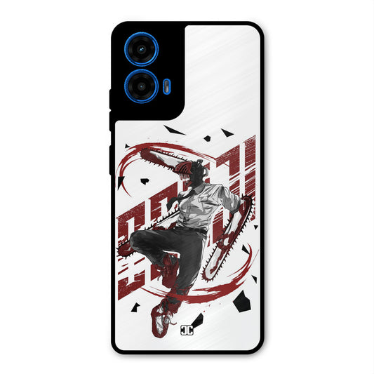 Chainsawman Typo Moto G45 Mobile Back Cover - Anime PrintShield Case