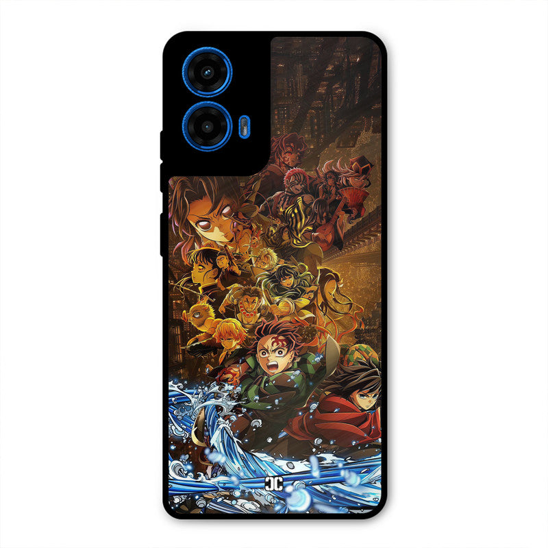 Demon Slayers Moto G45 Mobile Back Cover - Anime PrintShield Case