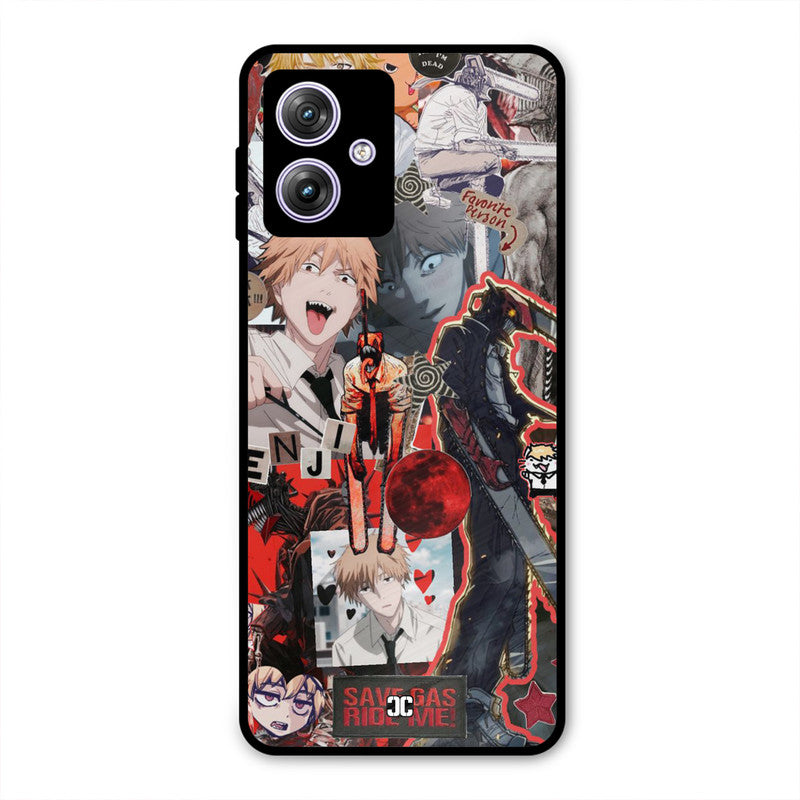 Denji Thoughts Moto G54 Mobile Back Cover - Anime PrintShield Case