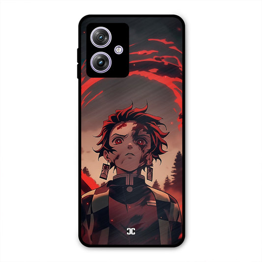 Raging Tanjiro Moto G54 Mobile Back Cover - Anime PrintShield Case