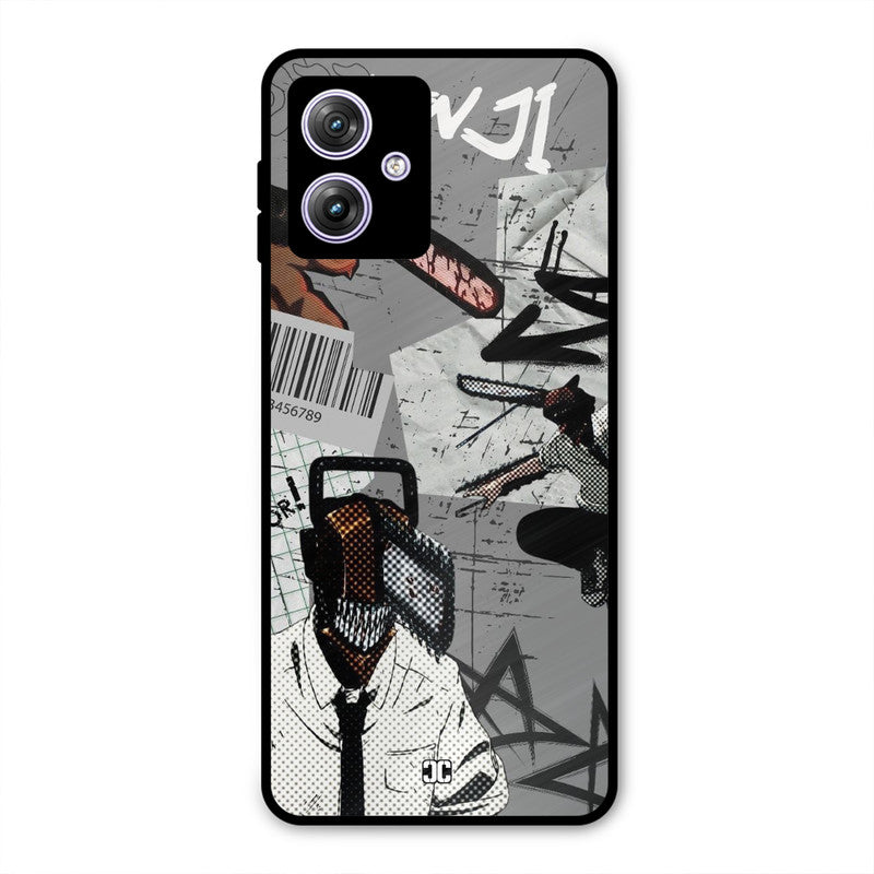 Denji Rage Moto G54 Mobile Back Cover - Anime PrintShield Case