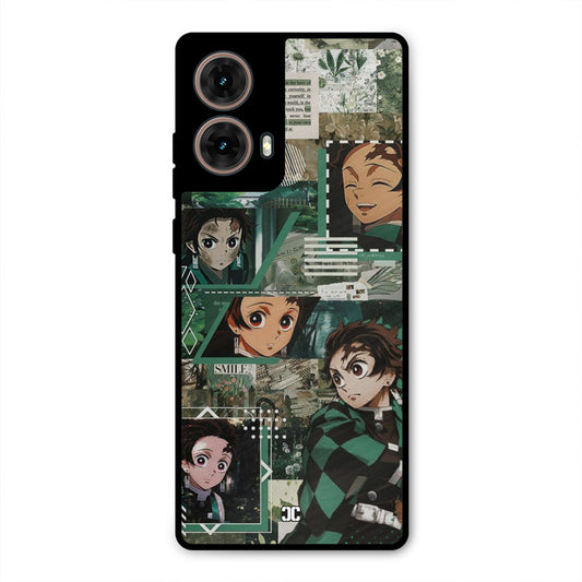 Tanjiro Thoughts Moto G85 Mobile Back Cover - Anime PrintShield Case