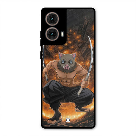 Inosuke Rage Moto G85 Mobile Back Cover - Anime PrintShield Case
