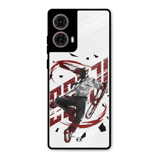 Chainsawman Typo Moto G85 Mobile Back Cover - Anime PrintShield Case