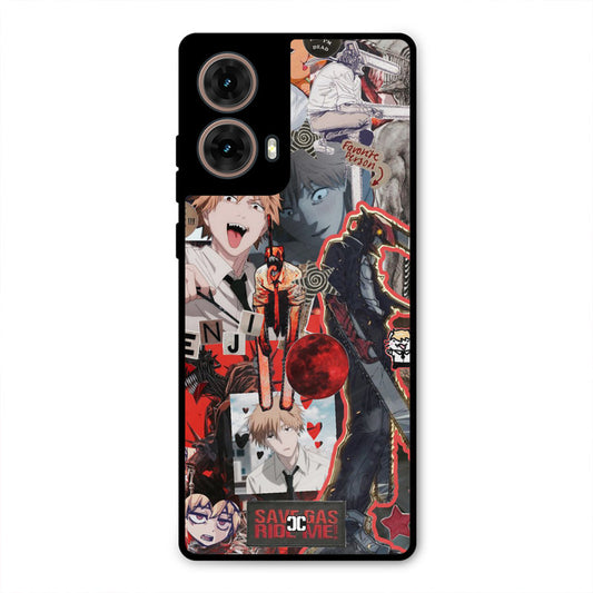 Denji Thoughts Moto G85 Mobile Back Cover - Anime PrintShield Case