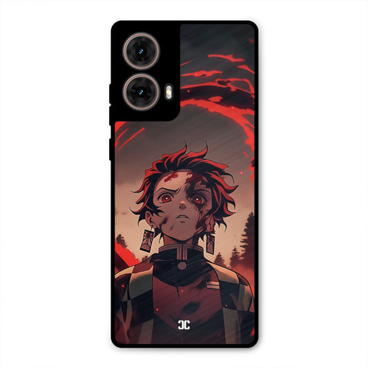 Raging Tanjiro Moto G85 Mobile Back Cover - Anime PrintShield Case