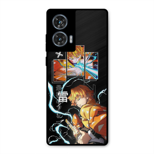 Aggressive Zenitsu Moto G96 Mobile Back Cover - Anime PrintShield Case