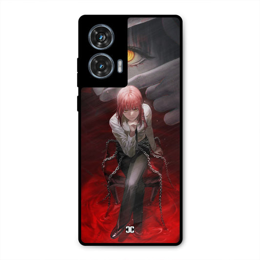 Makima Chains Moto G96 Mobile Back Cover - Anime PrintShield Case