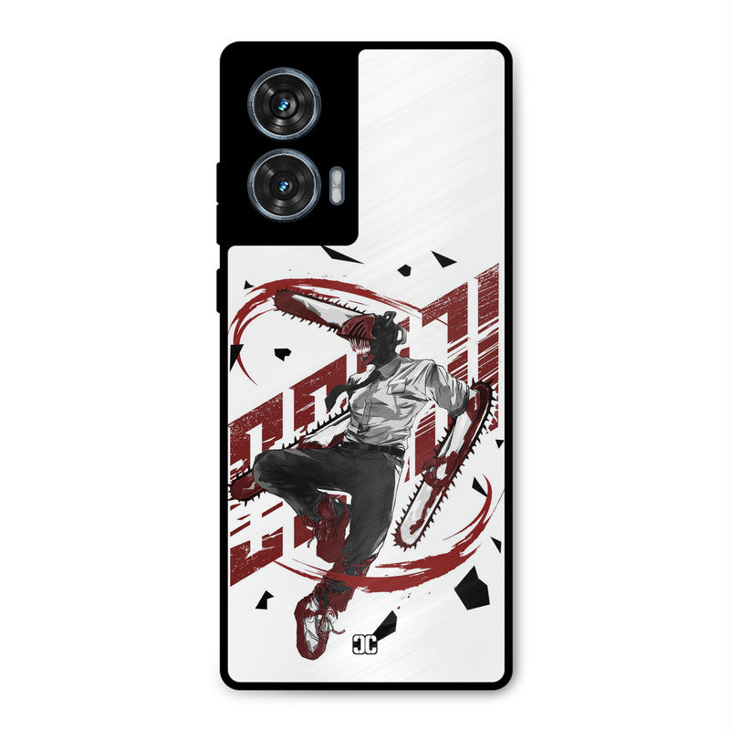 Chainsawman Typo Moto G96 Mobile Back Cover - Anime PrintShield Case