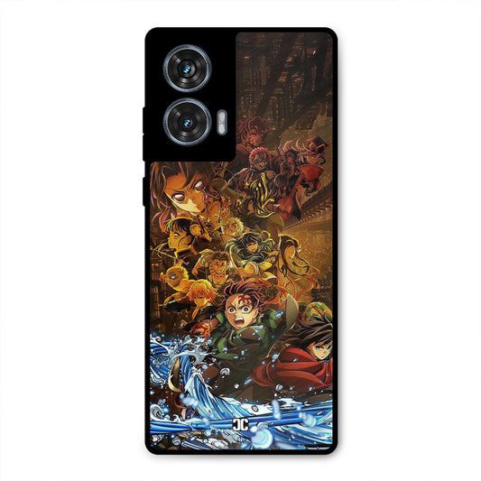 Demon Slayers Moto G96 Mobile Back Cover - Anime PrintShield Case