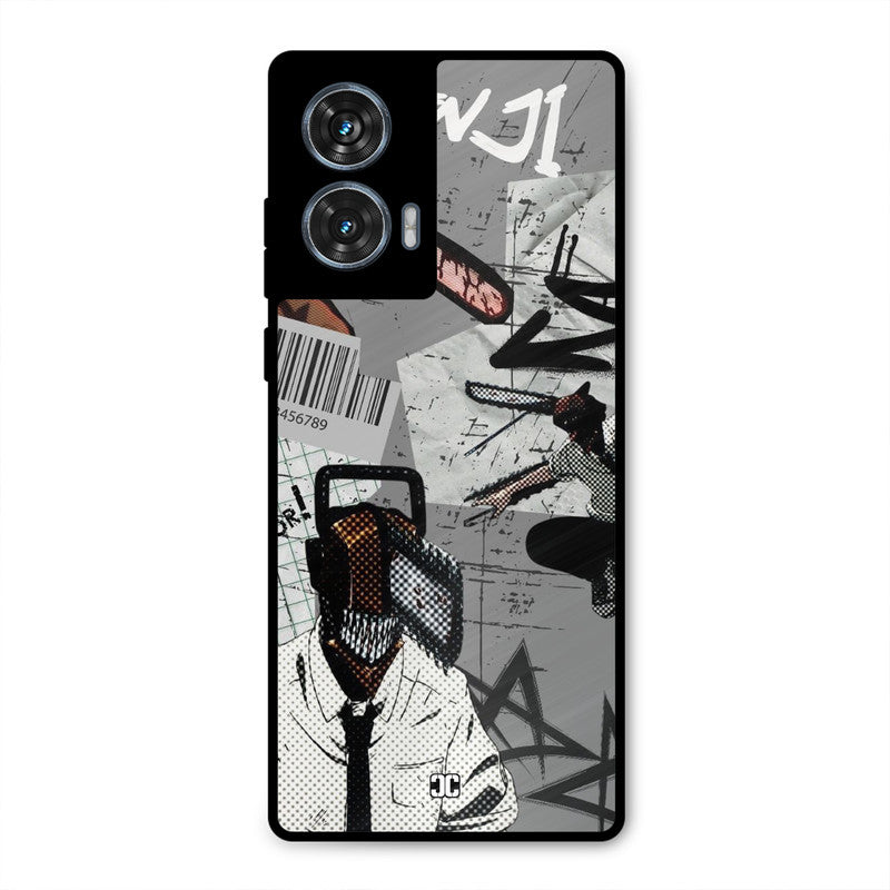 Denji Rage Motorola Edge 50 Fusion Mobile Back Cover - Anime PrintShield Case