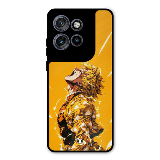 Shouting Zenitsu Motorola Edge 50 Neo Mobile Back Cover - Anime PrintShield Case