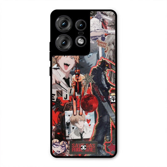 Denji Thoughts Motorola Edge 50 Pro Mobile Back Cover - Anime PrintShield Case