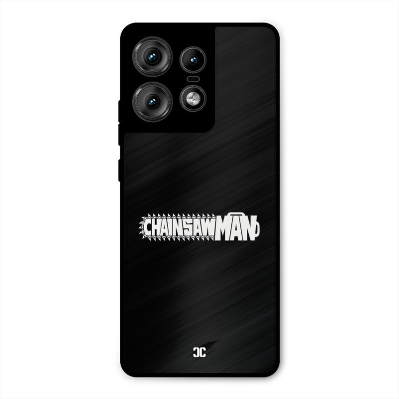 Chainsaw Logo Motorola Edge 50 Pro Mobile Back Cover - Anime PrintShield Case
